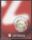 Австрия, 2002, 250 лет лотереям Австрии, блок-миниатюра